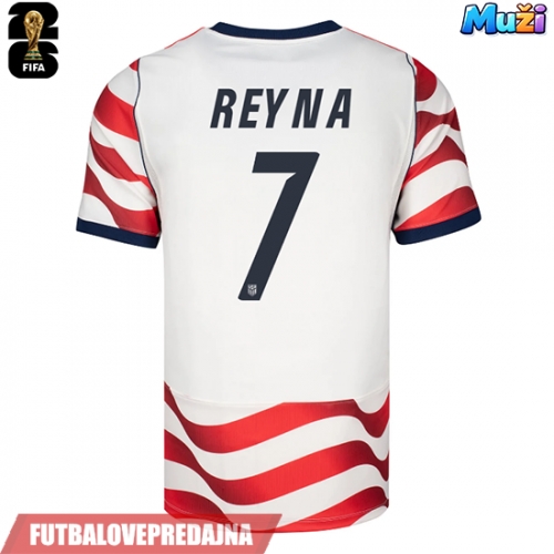 Lacne Muži Futbalové dres Spojené štáty Giovanni Reyna #7 MS 2026 Krátky Rukáv - Domáci